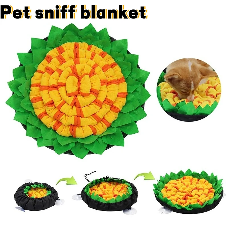 

Pet sniffing pad cat dog training tibetan food blanket kitten puppy slow food bowl consume energy to develop endurance toys