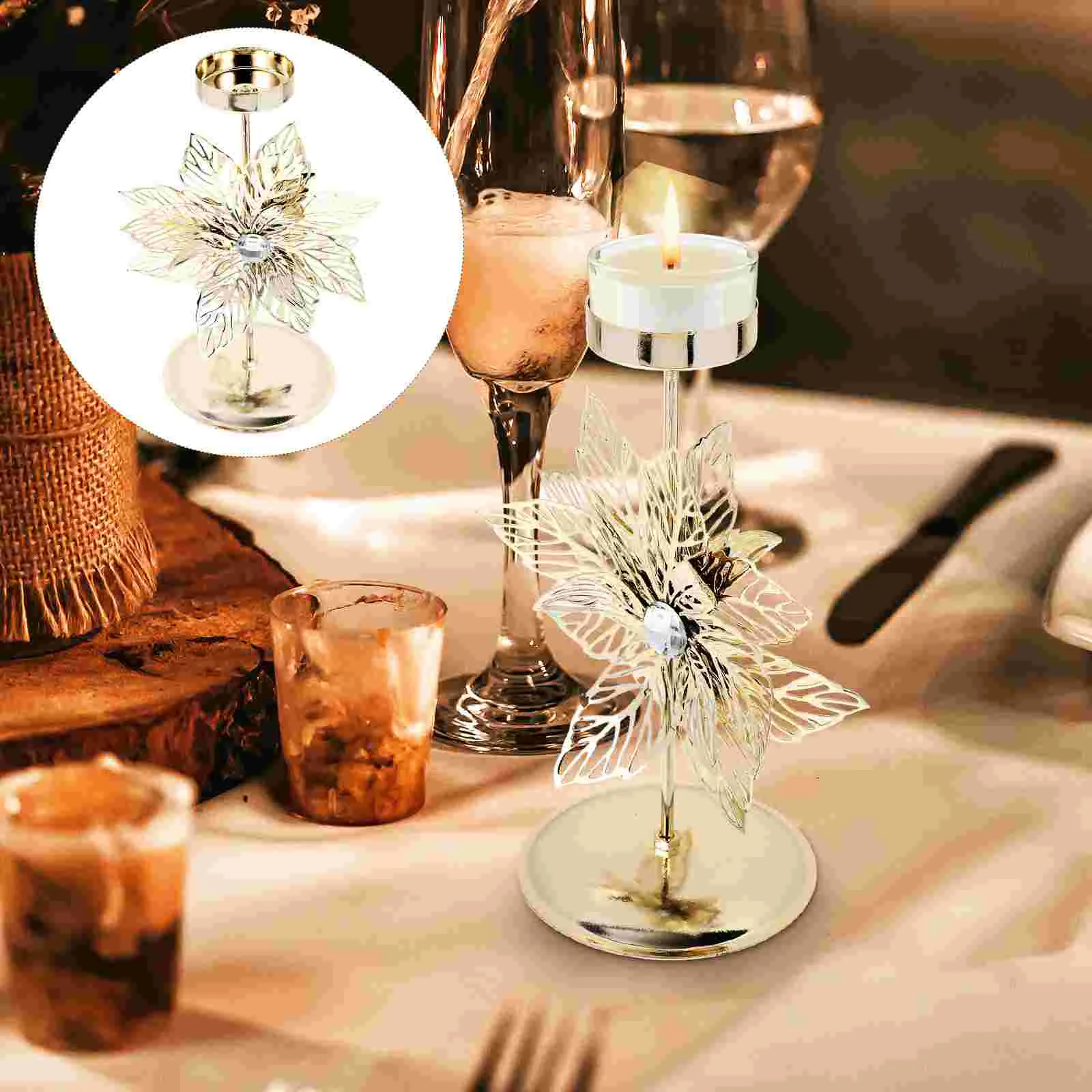 

Настольное украшение, винтажный держатель, металлическая подставка для рождества, держатели для украшения чая, железная настольная подставка