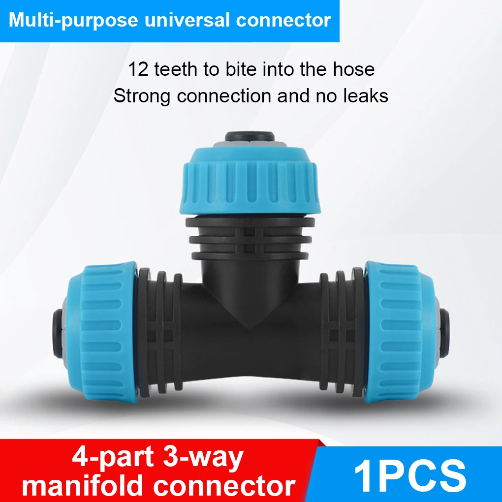 

T Pipe Connector Fittings Tubing Joiner Part Watering Hose Joint Coupling Accessory Irrigation Parts Tube Connectors