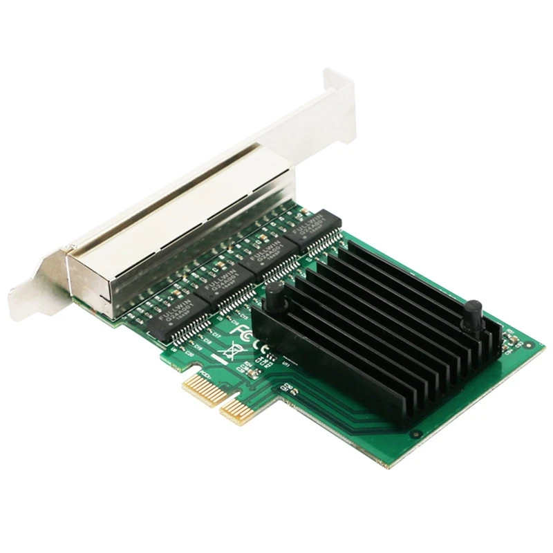 AU42 -4 Port Server REALTEK RTL8111F Chipset Pcie X1 Quad Port Wired Server Gigabit Ethernet Network Card 10/100/1000Mbps