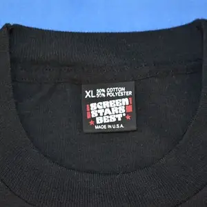 90s Virginia Beach Palm Tree Sunset Ocean Black t-shirt Extra Large