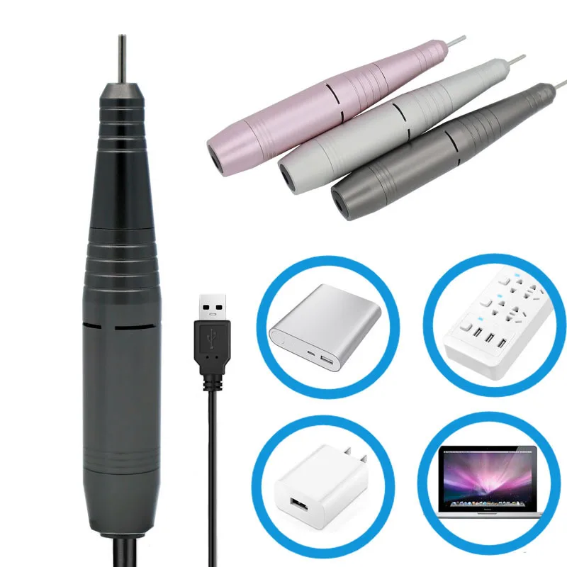 

Electric Nail Drill Portable USB Machine for Acrylic Gel Nails 32000 RPM Manicure Machine Set for Home Salon Manicure Drill Tool