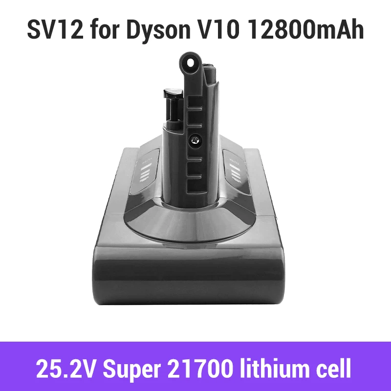 

2023 Newly Upgraded SV12 12800mAh 100Wh Replacement Battery for Dyson V10 Battery V10 Absolute V10 Fluffy Cyclone V10 Battery