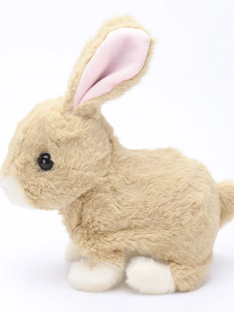 Robot Rabbit Electronic Rabbit Plush Pet Interactive Animal Toys Walking Jumping Toys For Children Birthday Gifts
