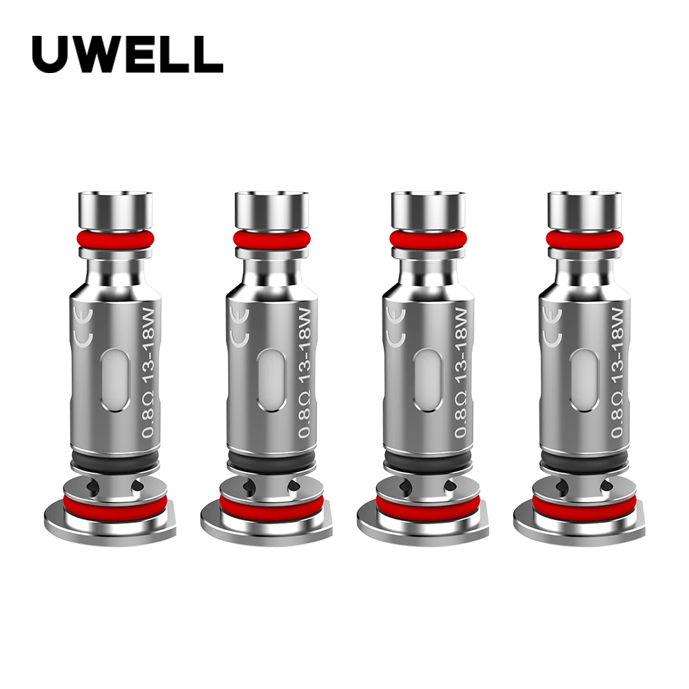

4pcs/pack Original Uwell Caliburn G Coil 0.8ohm/1.0ohm Replacement Coil Head for Caliburn G / KOKO Prime Pod System Kit