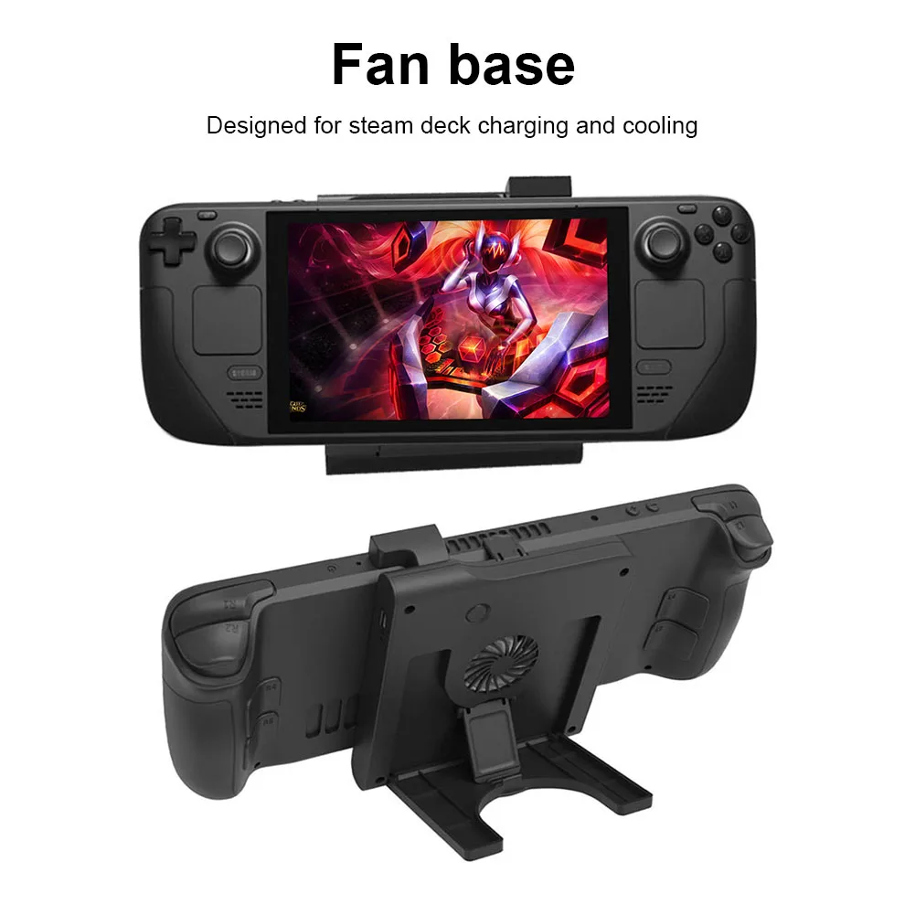 

1pcs Portable Console Cooler Fan Holder 2 Speed Adjustable Cooling Fan Bracket Foldable Game Accessories for Steam Deck Console