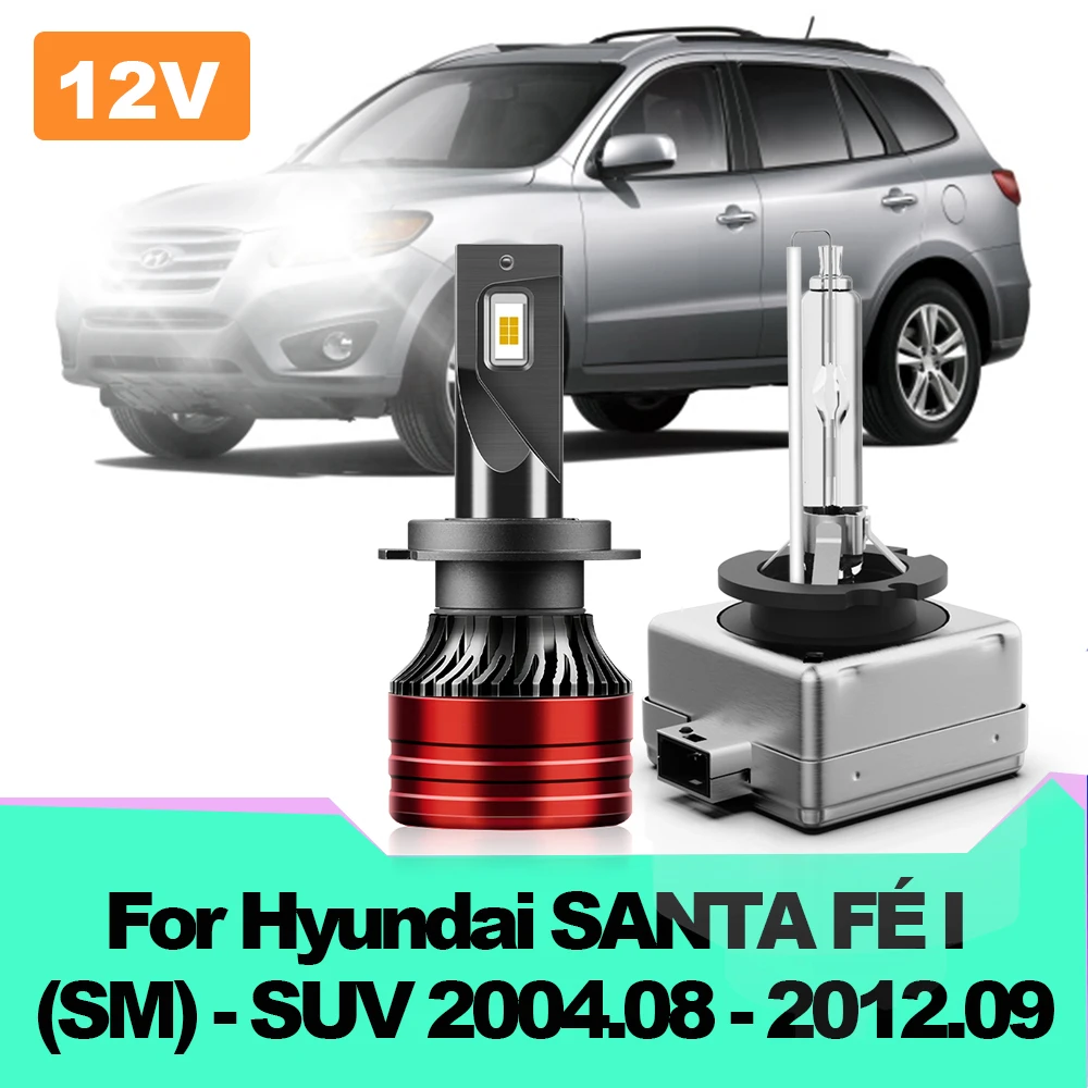 

12V Car LED Front Headlight High Low H7 / HID D1S For Hyundai SANTA FÉ I (SM) -SUV 2005 2006 2007 2008 2009 2010 2011 to 2012.09