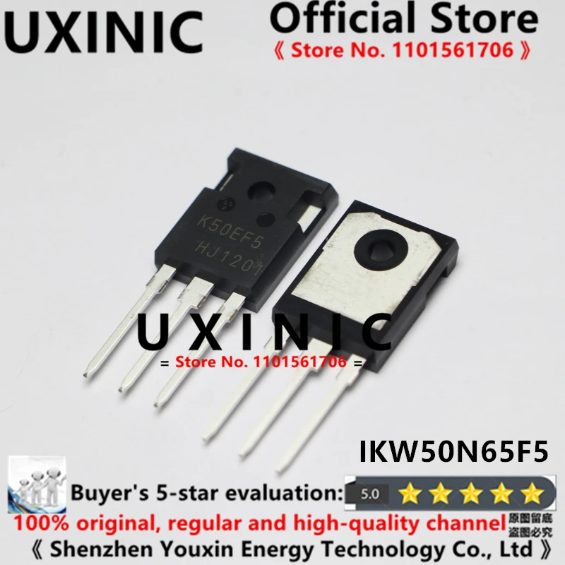

UXINIC 100% новые импортные оригинальные IKW50N65F5 K50EF5 TO-247 бтиз трубки, силовые полевые трубки 650 в 50 А