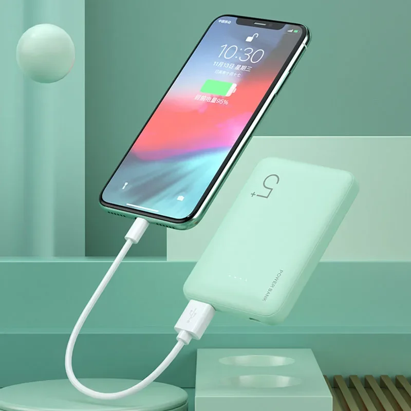 Ультратонкий внешний аккумулятор 05000 мАч полимерный Пауэр банк портативное