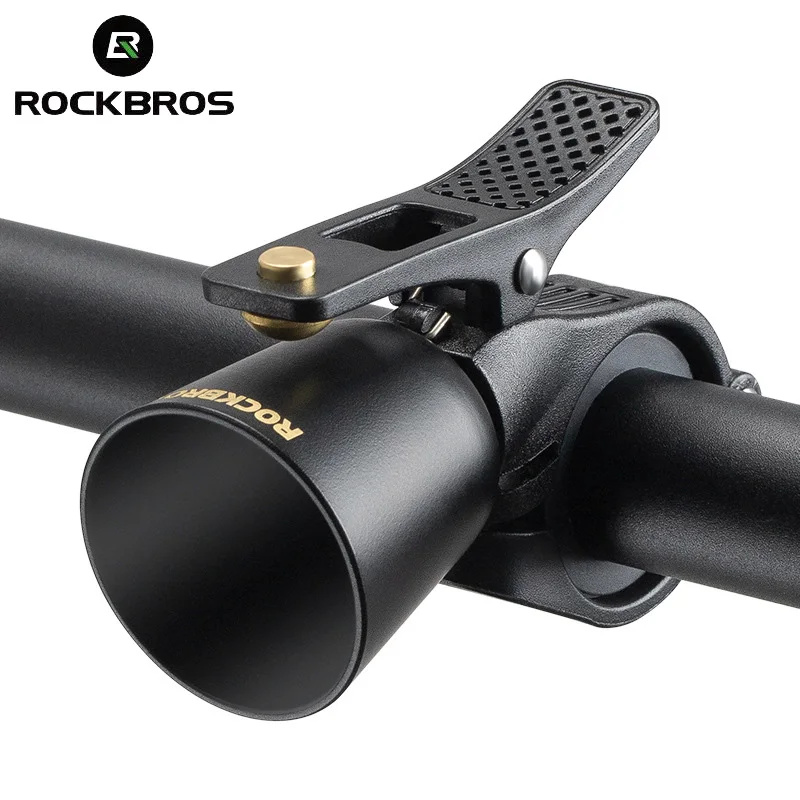 

ROCKBROS Brass Bell Crisp Bicycle Ringer Scooter Warning Bells Cycling Horn Portable Alarm Safety Bike Handlebar Accessories