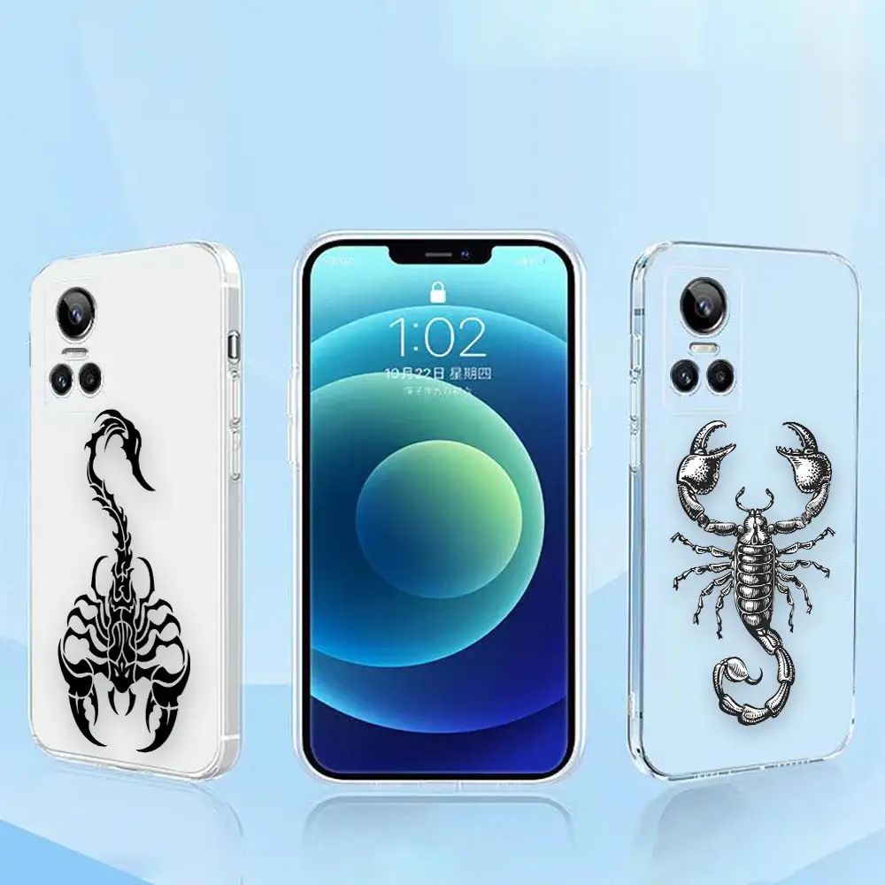 

Clear Phone Case For REALME C35 C31 C25Y C21 C20 C12 C21Y C11 C3 C2 9 8 8I 7 7I 6 5 PRO PLUS NARZO50 5G Case Scorpion Tattoo Art