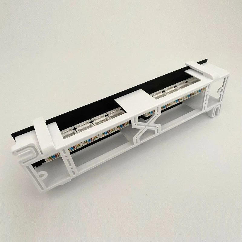 

10-портовый тонкий профиль CAT6 RJ45 Keystone Jack с Keystone Punch Down Stand