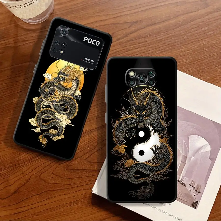 Фото Чехол Dragon Cool для Xiaomi Poco F8 C61 C71 F1 C50 C75 X3 X4 X5 X7 Pro M3 M4 M7 M5 F3, чехол для телефона №4