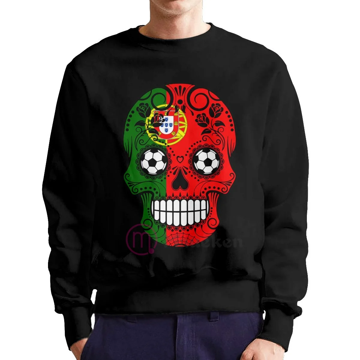 

2022 Portugal Soccer Sugar Skull Country Flag Cotton Hoodies Men Sweatshirt Sweat Hip Hop Streetwear Tracksuit Clothing