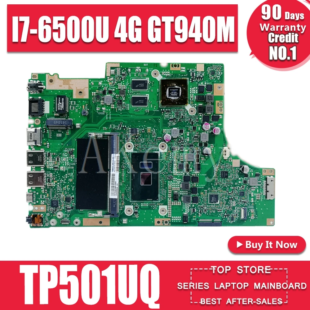

Новинка, материнская плата Emy TP501UQ Материнская плата Asus TP501UQK TP501UB TP501UJ TP501UQ TP501U, 100% протестированная материнская плата, 4 Гб ОЗУ GT940M