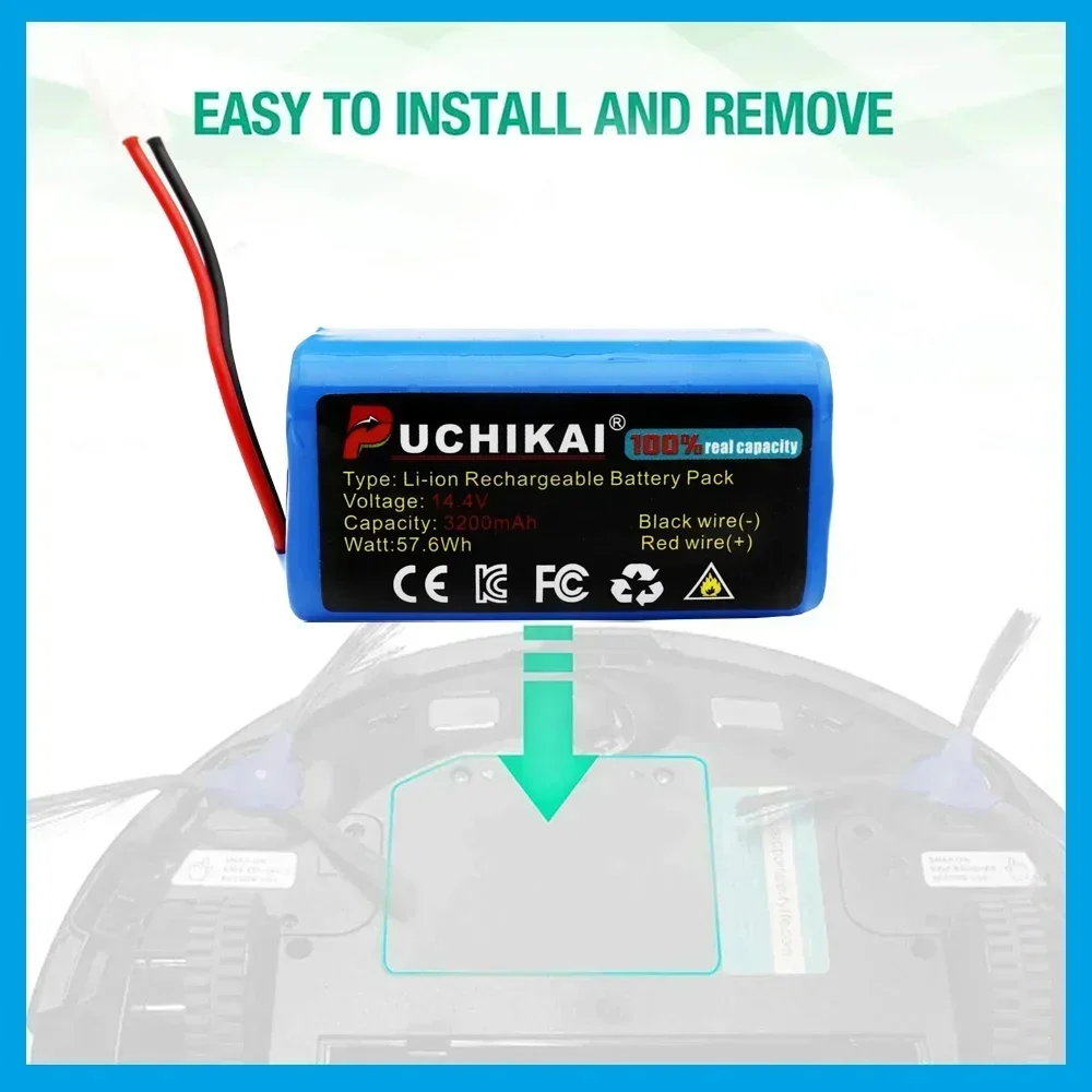 Новый аккумулятор H18650CH-4S1P на 3200 мАч и HEPA-фильтр с боковой щеткой для