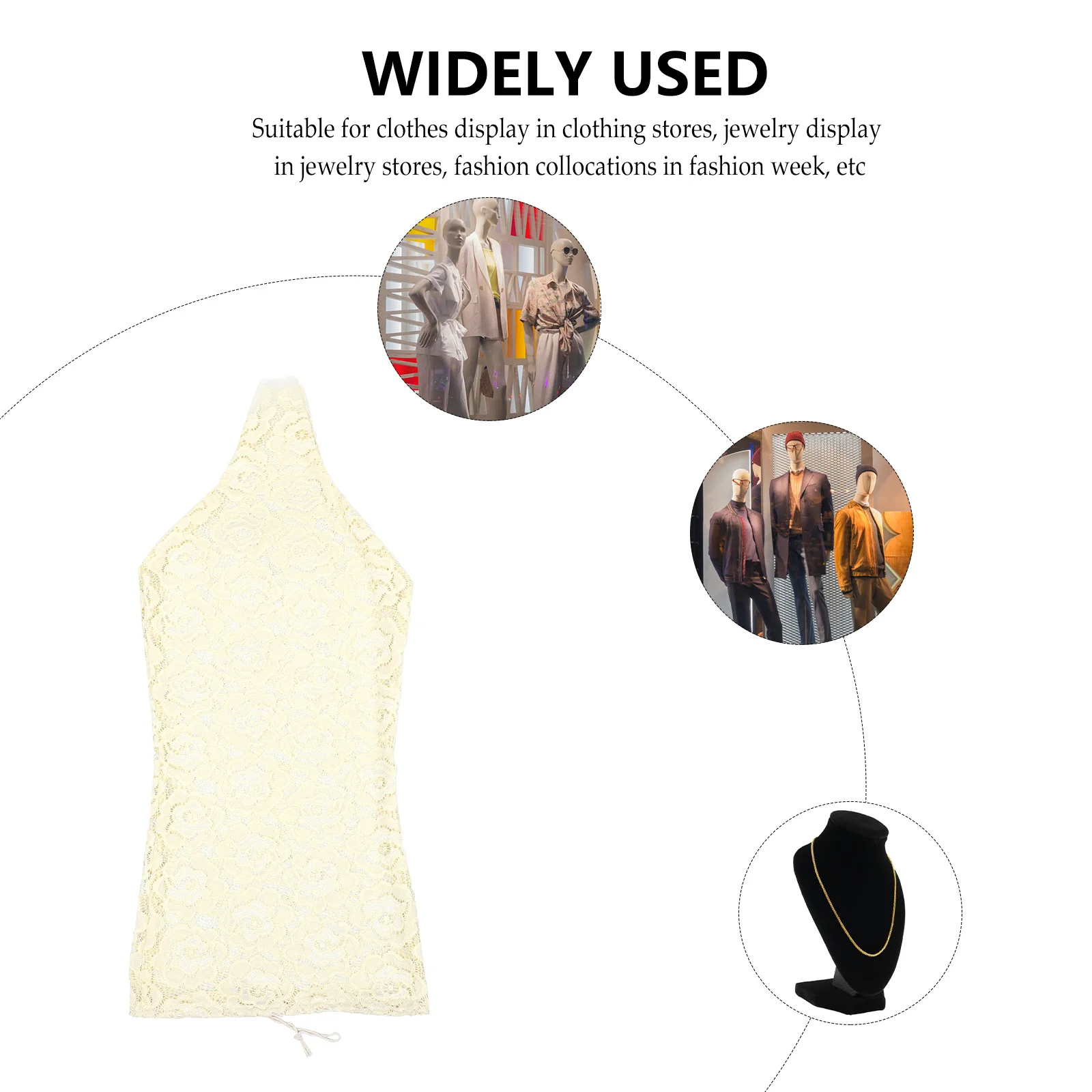 Обложка-манекен модель платья-манекена тканевая ткань кружевная верхняя женская