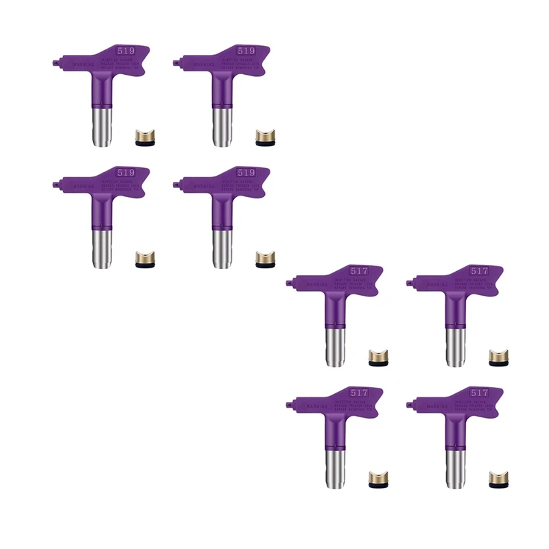 4 Pieces Reversible Sprayer Tips Airless Paint Spray Nozzle Tips Airless Paint Spraying Machine Parts