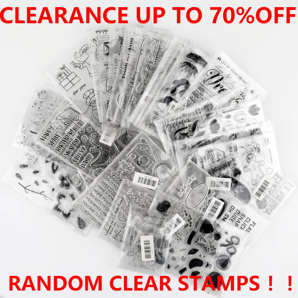 

10-30 шт Клиренс случайные прозрачные штампы для DIY открытки для скрапбукинга Lucky Bag крафт марки стоит дважды или три, что вы платите