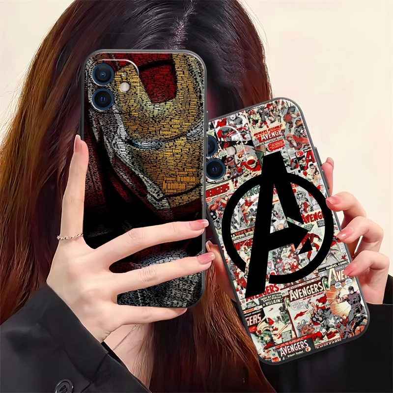 

Marvel Comics Logo Phone Case For iPhone X XS XR XS Max 11 11 Pro 12 12 Pro Max For iPhone 12 13 Mini Back Carcasa Soft