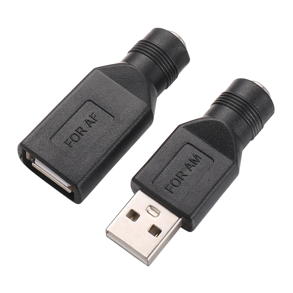 

2 Pcs Professional Adapter Connectors DC to USB Connectors DC Power Converter for Dorm Office