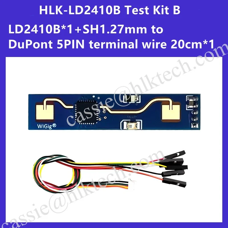 Фото HI-Link HLK-LD2410C HLK-LD2410B 24G FMCW 24 ГГц Интеллектуальный радарный модуль обнаружения присутствия человека Датчик движения миллиметровой волны 5 В №2