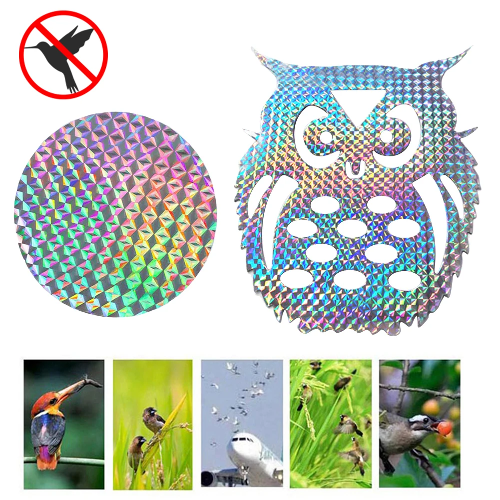 

Adhesive Anti Bird Reflective Sticker Flash Reflective Bird Scare Film Repeller Pigeon Repeller Tape Orchard Pest Control