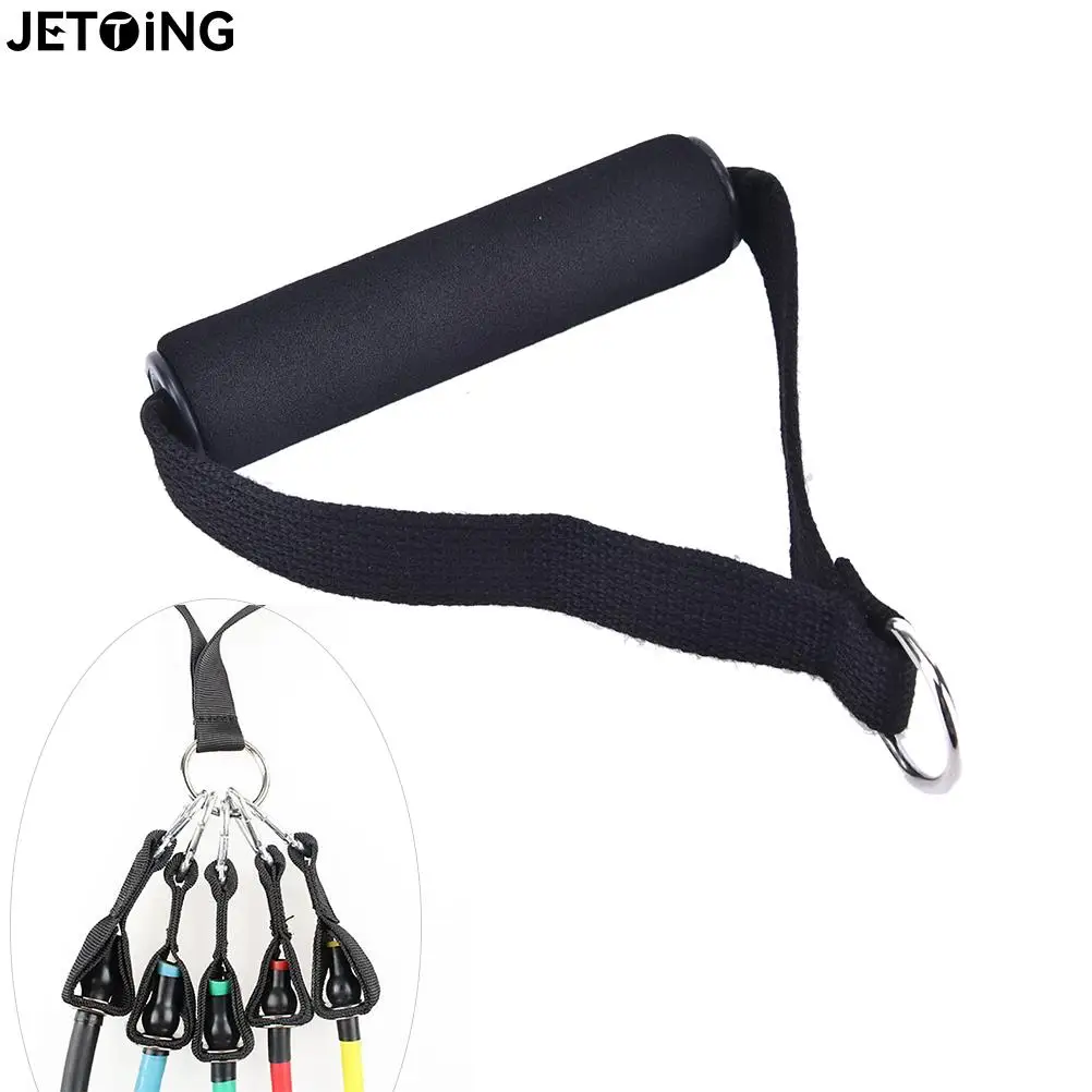

1pcs Fitness Resistance Bands Tubes Handles Natural Latex Band Accessories For Stretch Exercise Band Training Black Gym Power