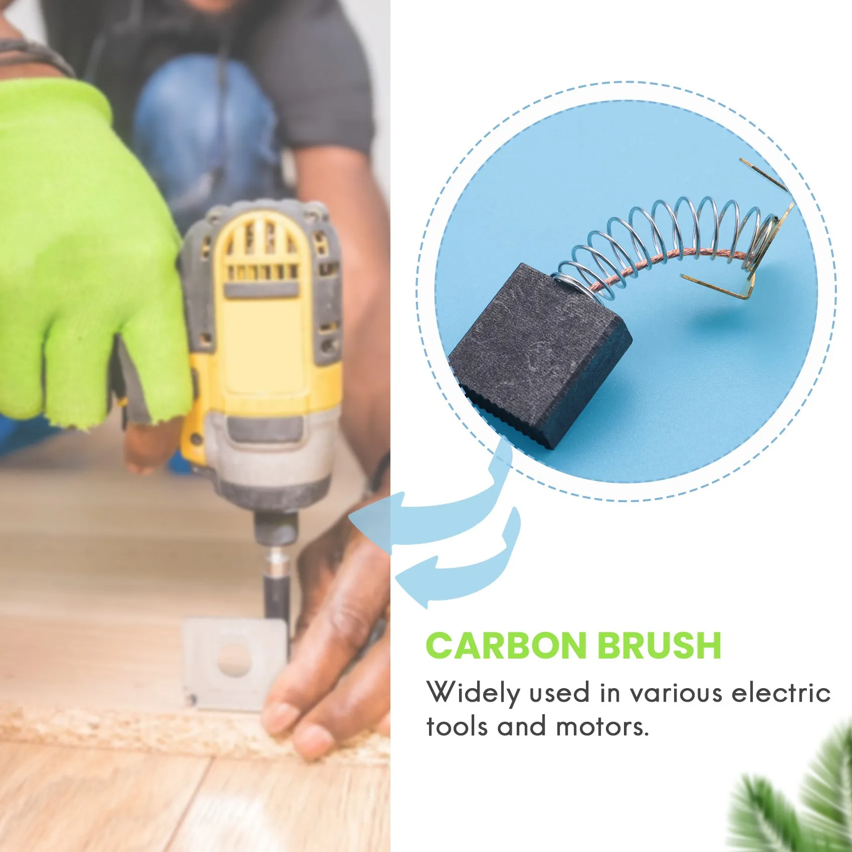 10 шт. угольные щетки для торцовочной пилы Evolution Rage 3 255 мм