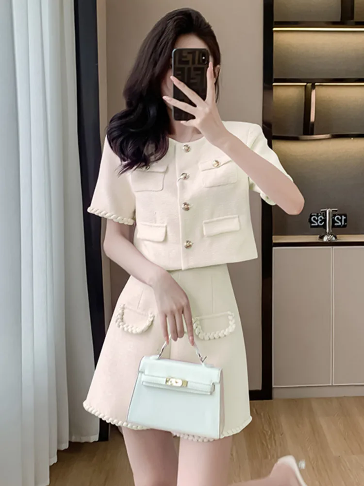 Женский костюм-двойка из пиджака и шортов Модный Маленький очаровательный