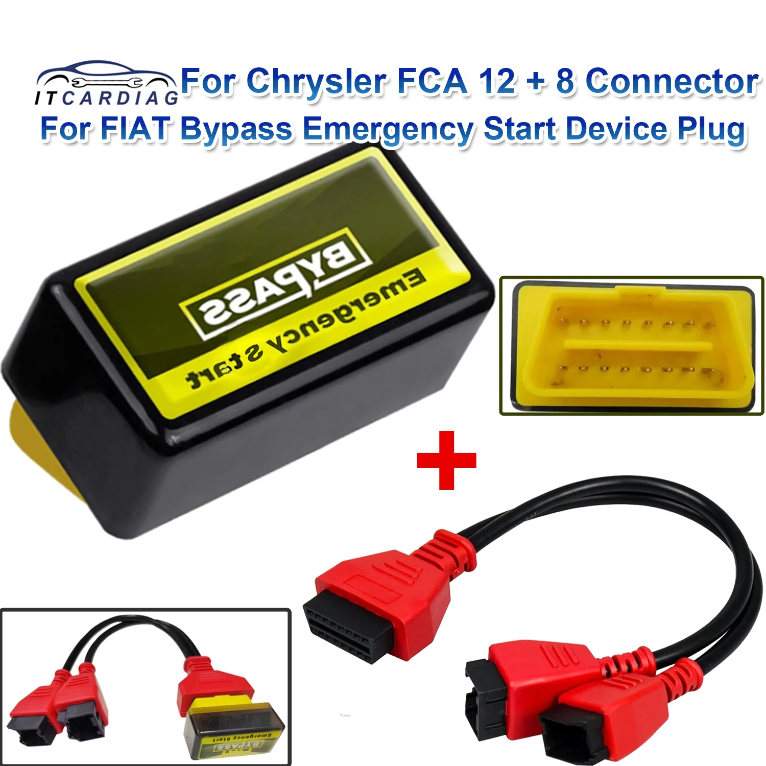 Для FIAT Bypass аварийного запуска устройства Plug and Start с адаптерным кабелем OBD2 SGW для