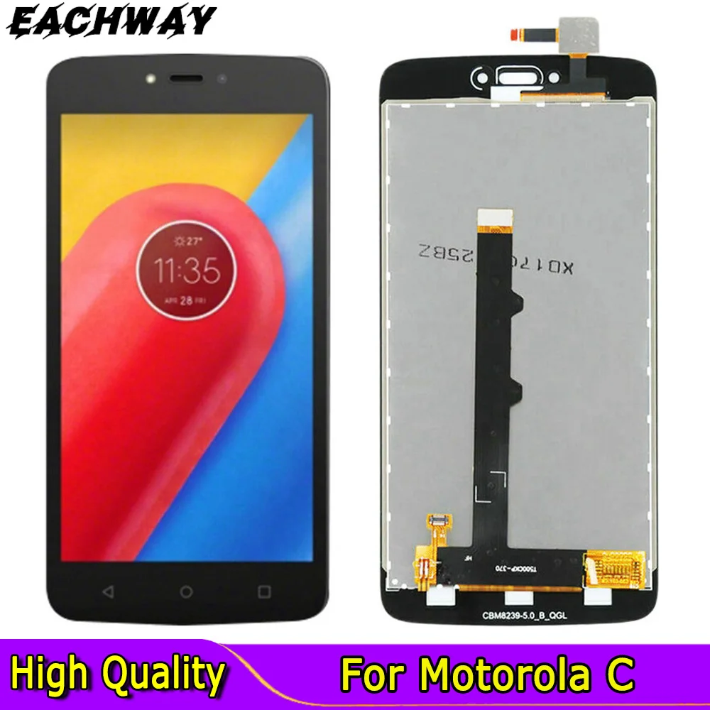 ЖК-экран 5,0 дюйма для Motorola Moto C Plus XT1723, ЖК-дисплей с сенсорным стеклом, дигитайзер в сборе для Moto C LCD XT1754, экран