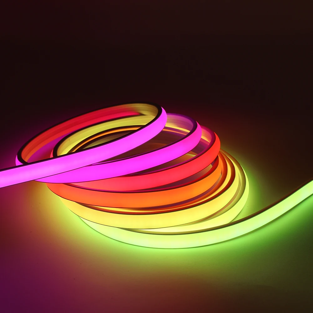 IP68 Водонепроницаемая адресная светодиодная лента RGB COB Неоновая WS2811 Dream Color RGBIC