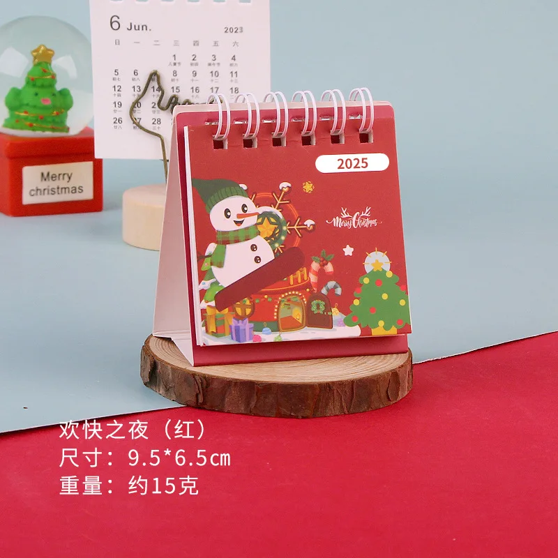 Мини-настольный календарь 2025 года портативное украшение для офиса настольный