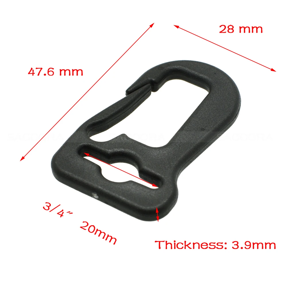 

10pcs 48*29mm Plastic Clip Hanger&Hook For Garment Textile Accessories Black