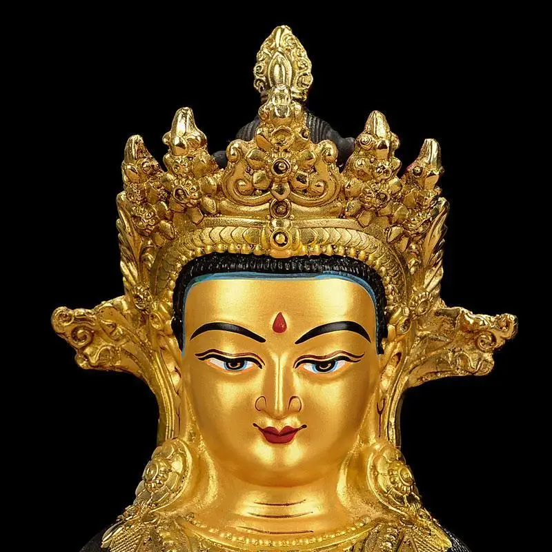 Kizo King 10-дюймовый медный полупозолоченный домашний Seiko Grand Vow Bodhisattva Supplies Домашний