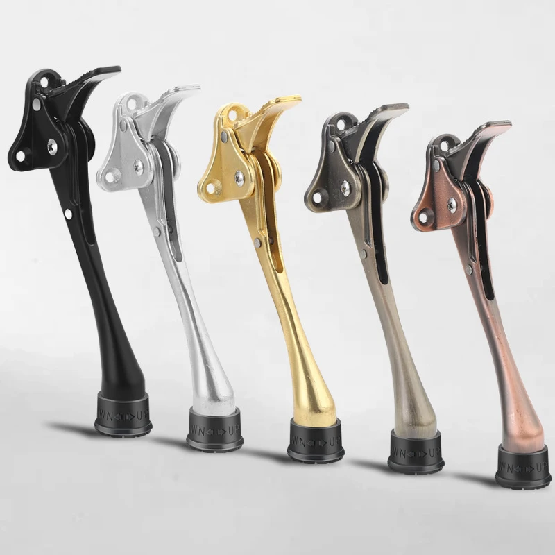 

Регулируемый Ограничитель для двери педали сверхмощные бесшумные дверные ограничители из цинкового сплава с нескользящим резиновым након...