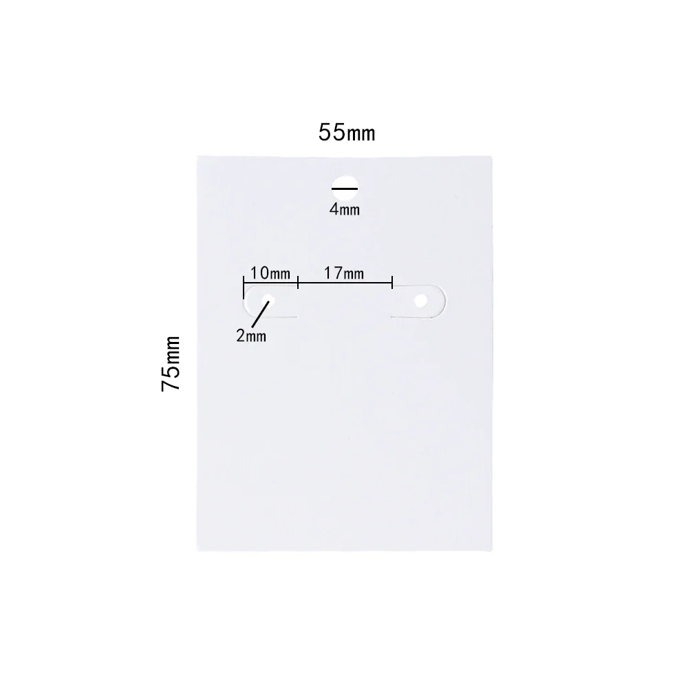 50 шт. 5 5x7 см новый узор белое ожерелье серьги ювелирные изделия дисплей открытки