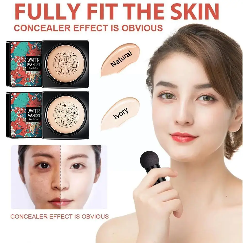 

Mushroom Cushion Cream Liquid Foundation Cream Oil-control Concealer Makeup Moisturizing Waterproof Cosmetics Whitening D8J3