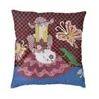 Роскошная ящерица от Yayoi Kusama диван вельветовый чехол для подушки девушка и бабочка картина брошь Подушка Чехол домашний декор