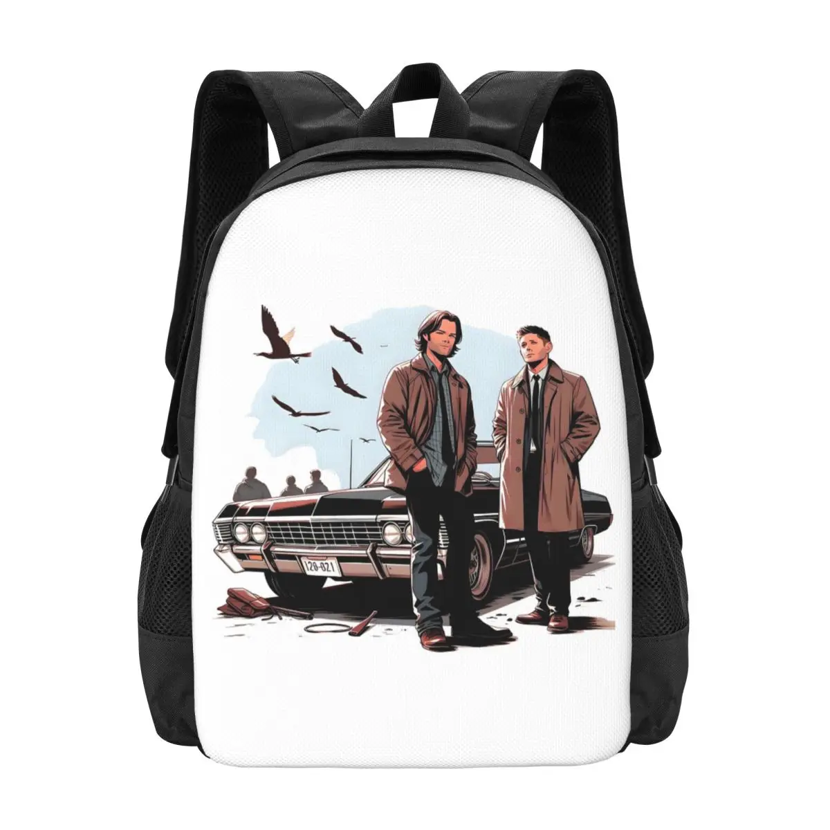 Фото Рюкзак Sam & Dean, горячая распродажа, вместительный рюкзак для детей, школьная сумка, сумки через плечо для мужчин и женщин №1