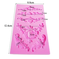 hot european relief lace mold fondant cake molds chocolate mould for the kitchen baking silicone decoration