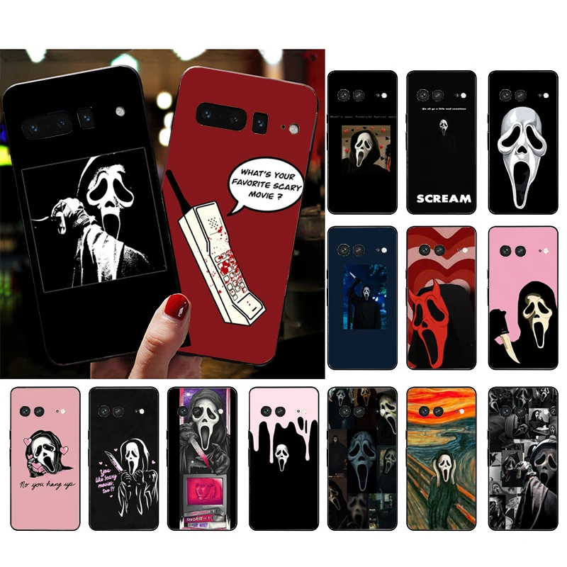 

Ghostface Scream Phone Case for Google Pixel 7 Pro 7 7A 6A 6 Pro 5A 4A 3A Pixel 4 XL Pixel 5 6 4 3 XL 3A XL 2 XL Funda