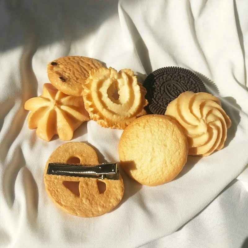 

Cute Skewers Hairpins Simulation Food Hair Clip Hair Accessories Barbecue Ribs Side Clip Girls Funny Biscuit Barrettes Headwear