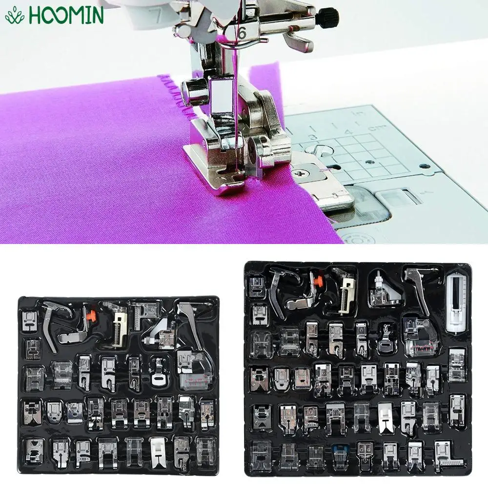 

32/42Pcs Sewing Machine Accessories Presser Feet Kit Set For Brother Singer Janome Multifunction Knitting Blind Stitch Darning