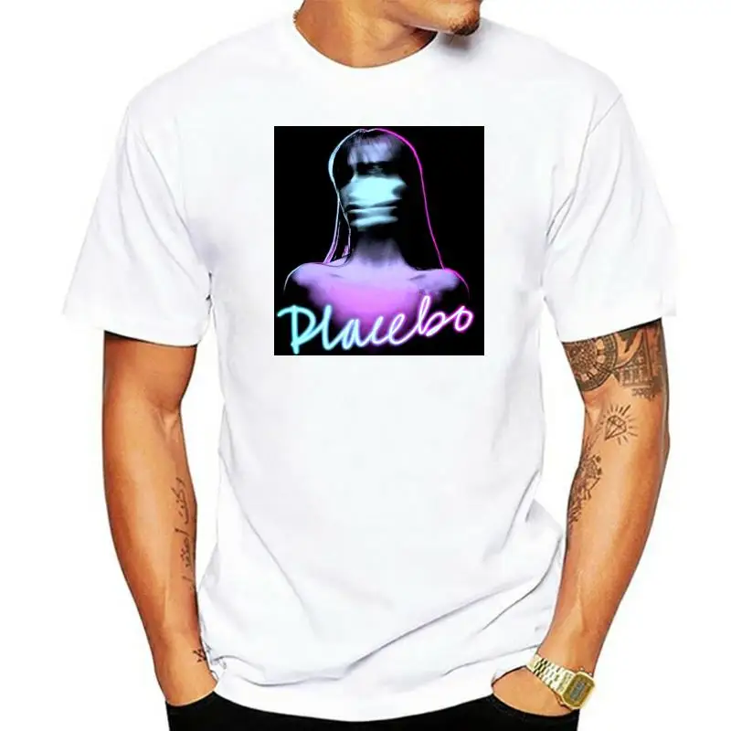 

Plain T Shirts Crew Neck Men Short Sleeve Tall Placebo Ghost Girl T Shirt