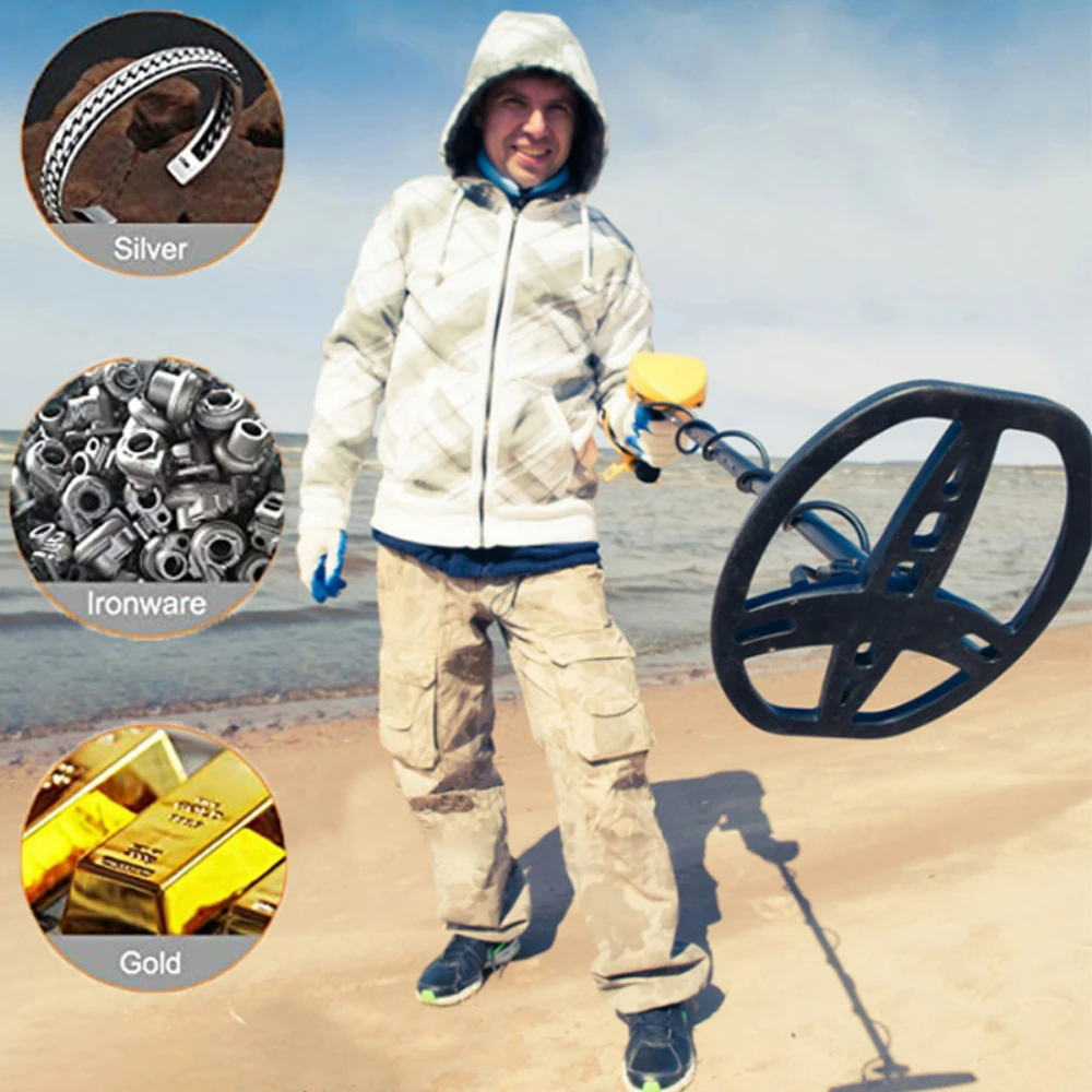

MD6350 Gold Finder Underground Treasure Metal Detector High Sensitivity Waterproof Search Coil accurate locating treasure hunter