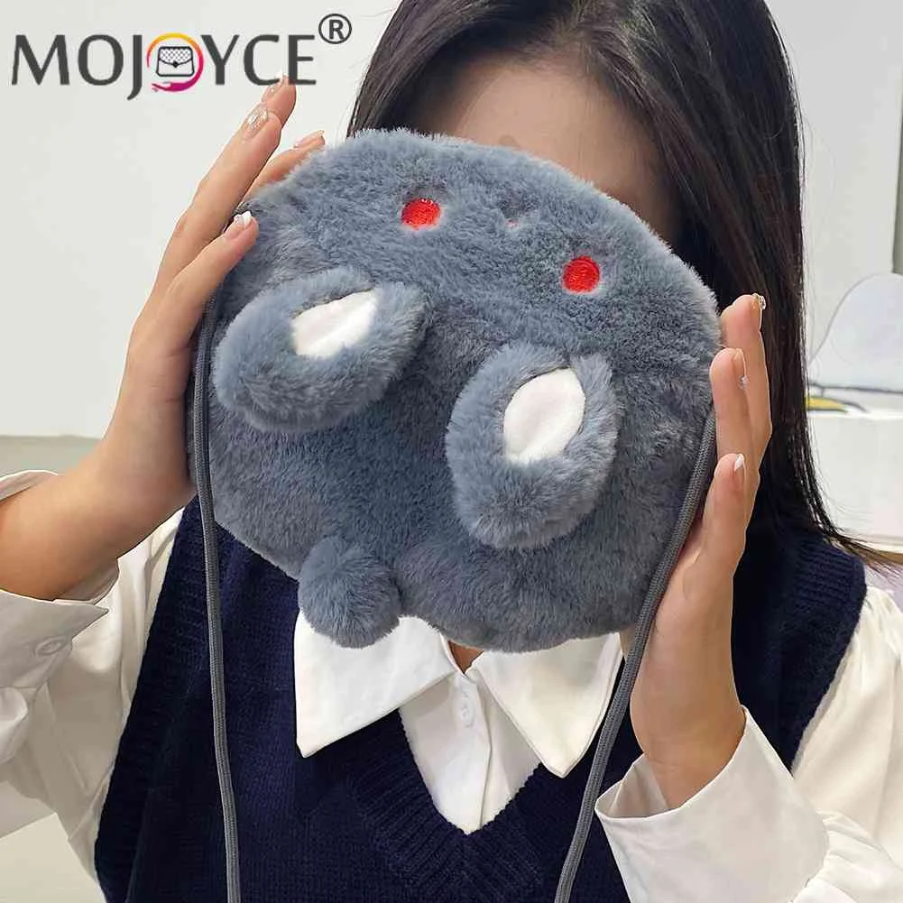 

Kawaii Phone Money Pouch Fashion Plush Girls Small Bag Casual Rabbit Zipper Cute Sweet Lovely Soft Portable for Shopping Party