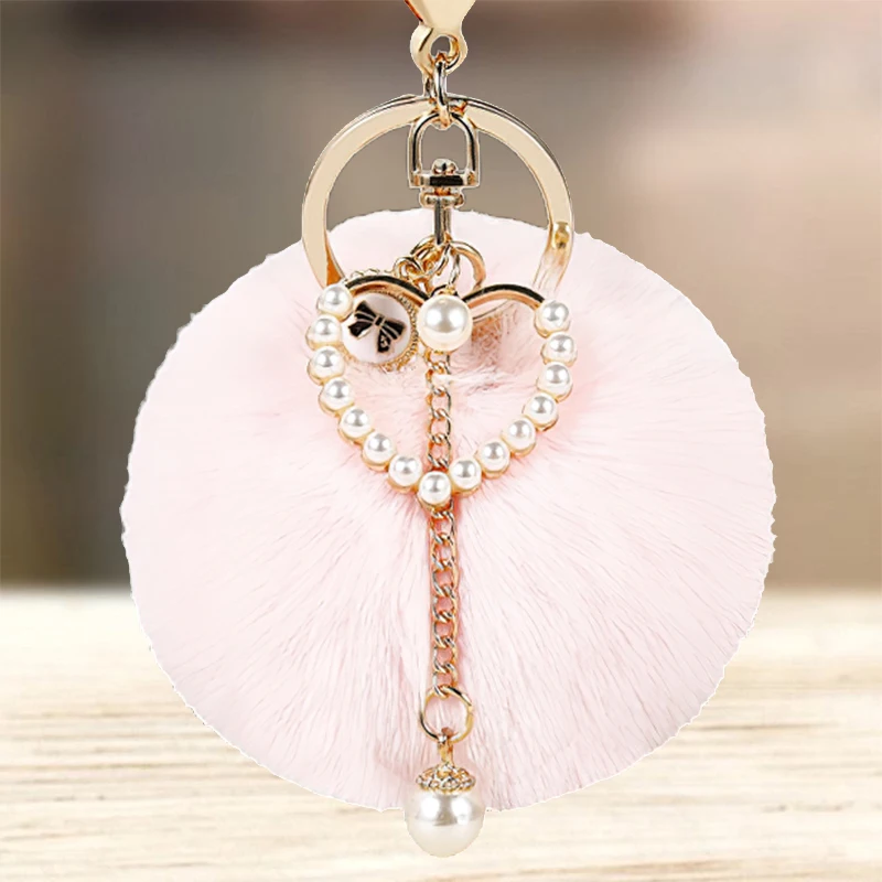 

Брелок для ключей с бантом и сердцем