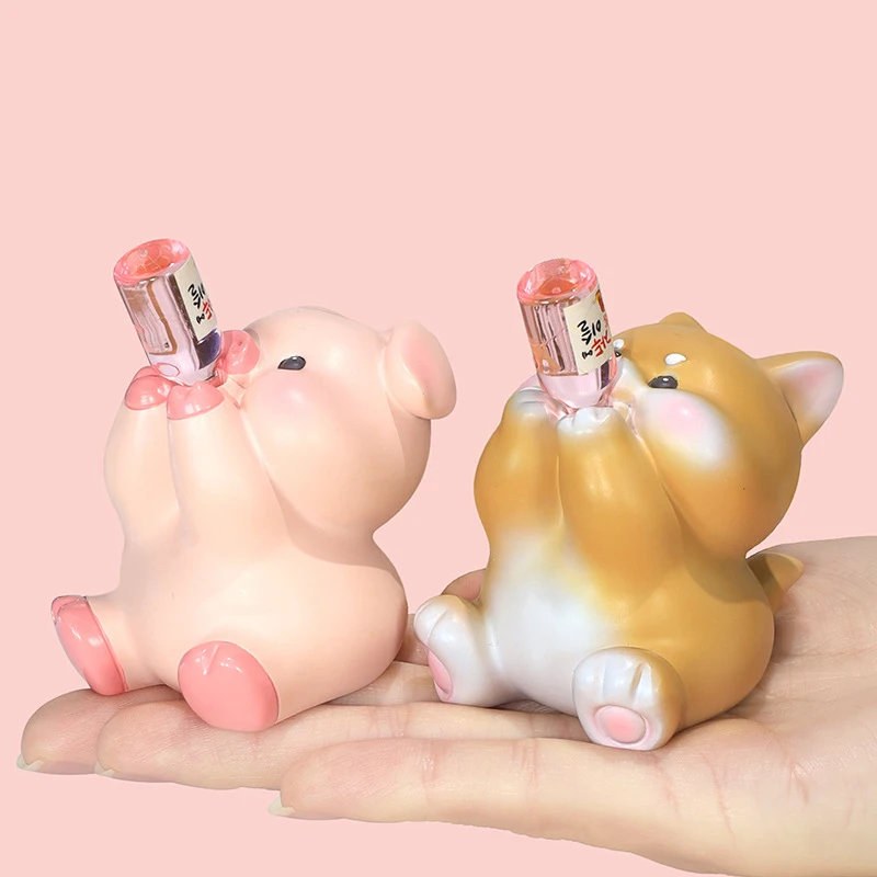 

Home Decor Cute Slightly Drunk Animal Mini Sculpture Ornaments Handmade Resin Home Desktop Decorations Gifts for Children